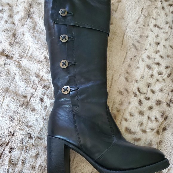 Pajar Black Heeled Boots - Picture 4 of 9